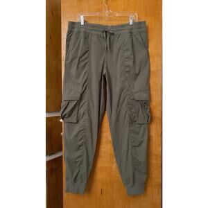 Lululemon Dance Studio Relaxed Fit Mid Rise Cargo Jogger W5GICS Sz XL Dark Olive